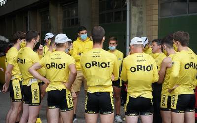 Irudietan: Orio bederatzigarren izan da Getarian jokatutako estropadetan