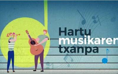 'Hartu musikaren olatua' kanpaina abiatu du Danbolin Musika Eskolak