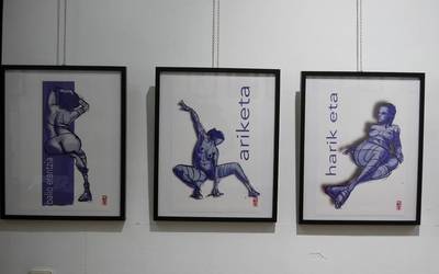 Josu Marotoren eta Ekaitz Goikoetxearen “Balio erantzia” ilustrazio erakusketa Idiazabalen hilaren 30ra arte