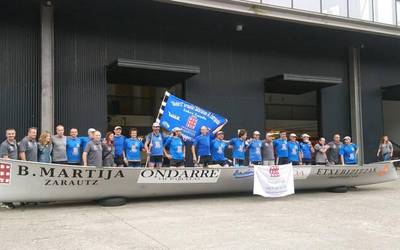 Etxeko Ikurriña irabazi du Badok 13 traineruak