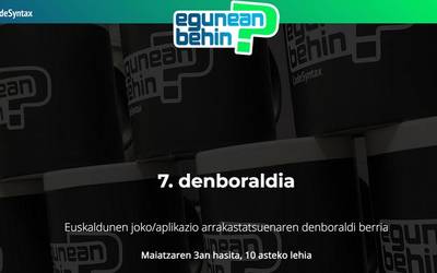 Saioa izan da Egunean Behinen zazpigarren denboraldiko irabazlea Maxixatzenen taldean