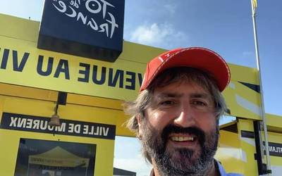 Tourreko karabanan dabil Jon Garmendia urnietarra