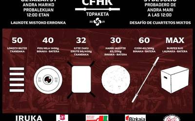 Herri kirolen eta crossfit-aren arteko desafioa, uztailaren 31n, Getxon