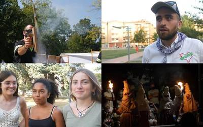 Jai-giroak Amurrioko kaleak berreskuratu ditu Jai Herrikoien Aldeko Batzordeari esker