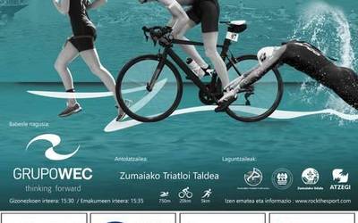 Hemen da berriro Zumaiako triatloia