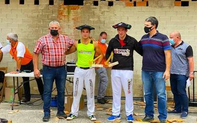 Jon Rekondo eta Eneko Saralegi Nafarroako txapeldun izan dira binakako aizkora txapelketan