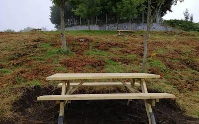 Mahai eta txirrista berriak landa-guneetan