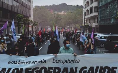 Ertzaintzaren jarrera salatzeko mobilizazioa deitu du gaur ere Ernai Gazte Antolakundeak Bilbon