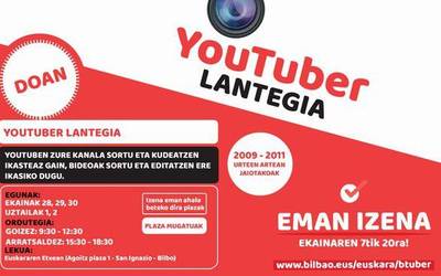 Euskararen Etxean egingo diren Youtuber lantegietan izena emateko epea ekainaren 7an zabalduko da