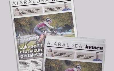 Edukiz betea dator ikasturte berriko Aiaraldea Hemen hamabostekariaren lehenengo zenbakia
