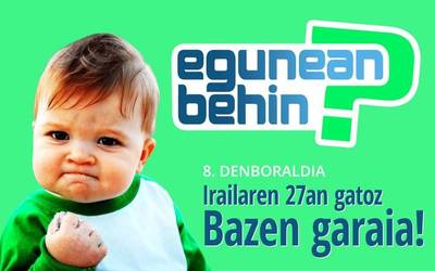 Egunean Behin jokoaren 8.denboraldia irailaren 27an hasiko da