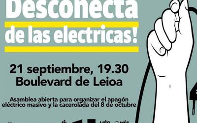 Konpainia elektrikoen oligopolioaren aurkako itzalaldia antolatzeko bilera egingo dute