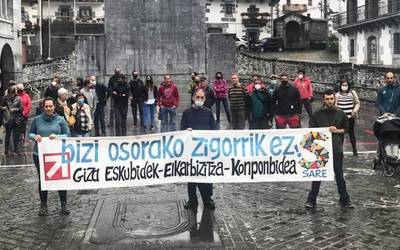 'Bizi osorako zigorrik ez' aldarrikatu dute Leitzan eta Beran