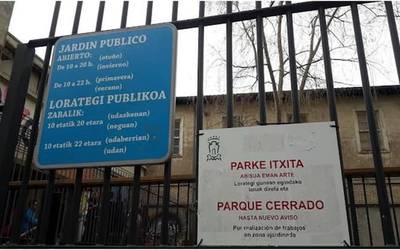 Eskoriatza Eskibel jauregiko parkea "berehala" irekitzea eskatu du Gasteiz Txikik