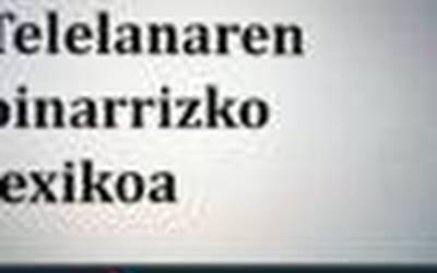 “Telelanaren  oinarrizko  glosarioa”  argitaratu  du  Euskaltzaindiak  UZEIrekin  lakindetzan