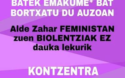 Asteburuan Alde Zaharrean gertatutako erasoa salatzeko kontzentrazioa deitu du Kalamiak taldeak