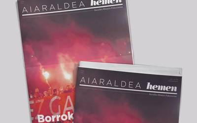 Tubacexeko greba mugagabea Aiaraldea Hemen hamabostekariaren zenbaki berriko protagonista nagusi