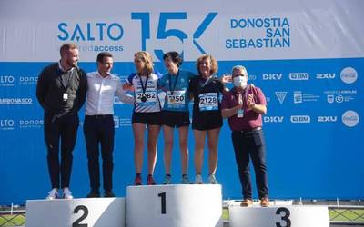 Maria Nieves Quintana eta Elizabeth Repulles Donostiako 15K Klasikoko podiumera igo dira