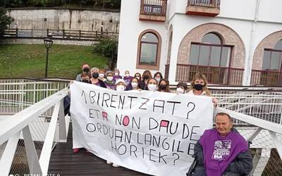 Ratio duinak aldarrikatu dituzte San Juan egoitzako langileek