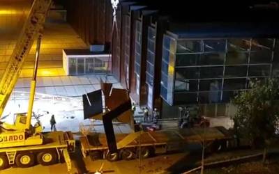 [BIDEOA] Bart kendu dute Jesus Jauregiren eskultura Landako Gunetik