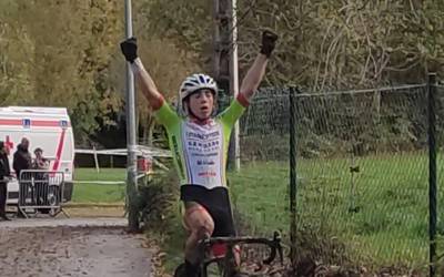 Hodei Muñoz garaile Legazpiko ziklokrosean