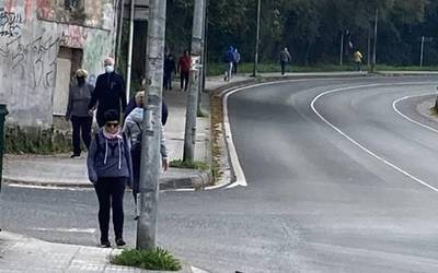 Sallabentetik Olarreagaraino errepidean espaloia hobetzeko lanak egingo dituzte