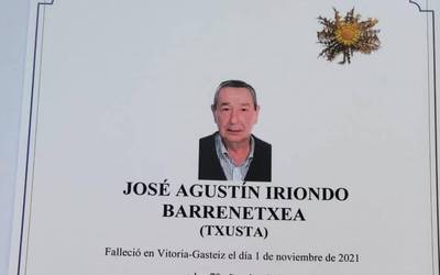 Joxe Agustin Iriondo 'Txusta' zendu da