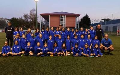 Realeko teknifikazio taldea Aita Mari futbol zelaian