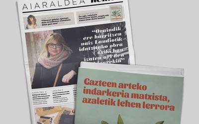 Indarkeria matxistaren inguruko gehigarri berezia Aiaraldea Hemen hamabostekariaren zenbaki berrian