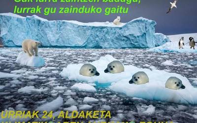 Kartel lehiaketa antolatu du Baztango Talde Ekosozialak 1. batxilergoko ikasleekin