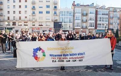 Aurrerapausorik ez Esku-hartze Sozialeko hitzarmenaren negoziazioan