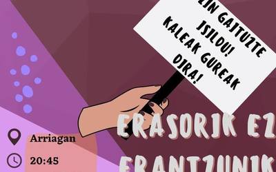 Asteburuan Abandon izandako bortxaketa salatzeko deia egin du mugimendu feministak
