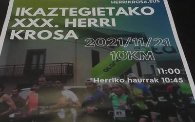 Igandean jokatuko da Ikaztegietako krosaren  XXX. edizioa
