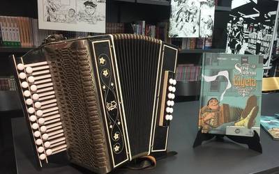 Jazinto Rivas 'Elgeta'-k jotako piezekin aurkeztuko dute 'Sasi artean Elgeta' komiki-albuma, domekan