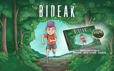 'Bideak' dokumentalaren ipuin-liburua sortu dute Joana Zigandak eta Iker Uribek