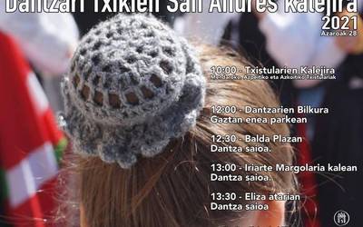 Dantzari txikien San Andres kalejira, igandean