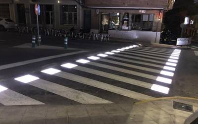 Argi-plakak jarriko ditu Udalak Uarkape eta Kulturate arteko zebrabidean