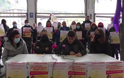 Lan, pentsio eta bizi baldintza duinen alde mobilizazioak egingo dira