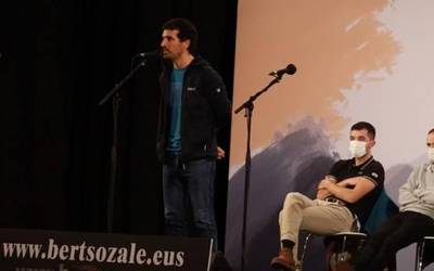 Aitor Bizkarra abadiñarrak, bigarren Galdakaon, hanka bat du Bizkaiko txapelketako finalean
