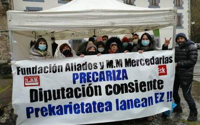 Jende ugari batu da Madres Mercedariaseko langileen mobilizazio asteburura