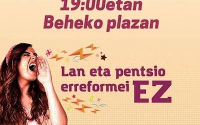 Lan, pentsio eta bizi baldintza duinen alde mobilizatzera deitu dute hainbat eragilek