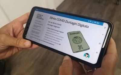 Gorenak baimendu egin du EAEn 'Covid Ziurtagiri Digitala'-a eskatzea