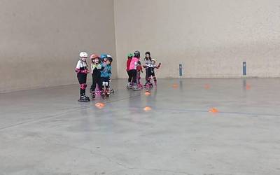 Patinaje ikastaroa egin dute Legasako haurrek