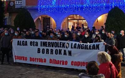 Mobilizazioei ekin diete Alga eta Inervol enpresetako langileek