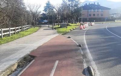 Txanporta eta Zubiondo lotuko dituen bidegorriko lanak hasi dituzte