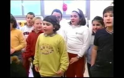 Olentzero eguna Arantzako eskolan 2000. urtean