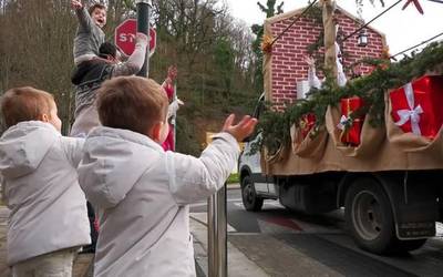 Olentzeroren eta Mari Domingiren bisita, bideoan