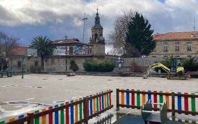 Haurren Auzoa eraikitzen hasi dira, Alde Zaharrean umeentzako berdegune berri bat helburu