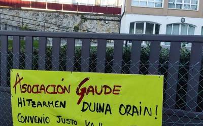 Gaude elkarteko langileek mobilizazioa egingo dute gaur Leioan