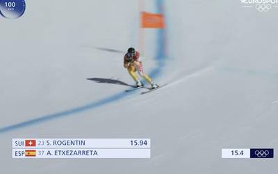 Adur Etxezarretak bigarren markarik hoberena lortu du jaitsiera probako entrenamenduan